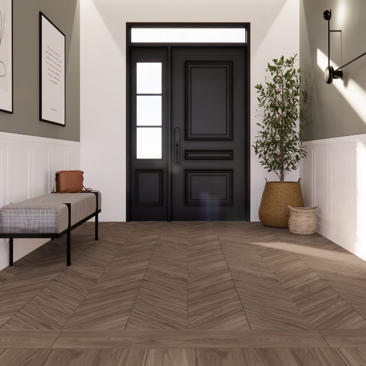 Indoor tile - ESS. RLV. CHEVRON - Prissmacer - bathroom / living room ...