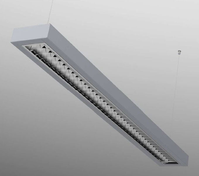 Fluorescente Led Rectangular Hanging light fixture - TL-8 - pti-lighting - fluorescent / rectangular ...