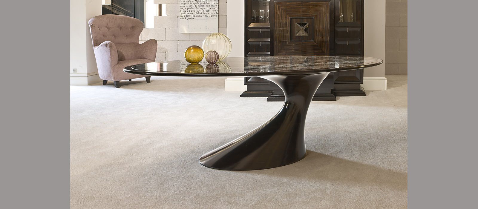 Contemporary dining table - Bend - ANNIBALE COLOMBO - solid wood