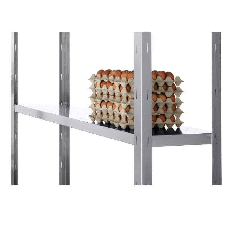 Free-standing shelves - TULS - modular / contemporary / stainless steel