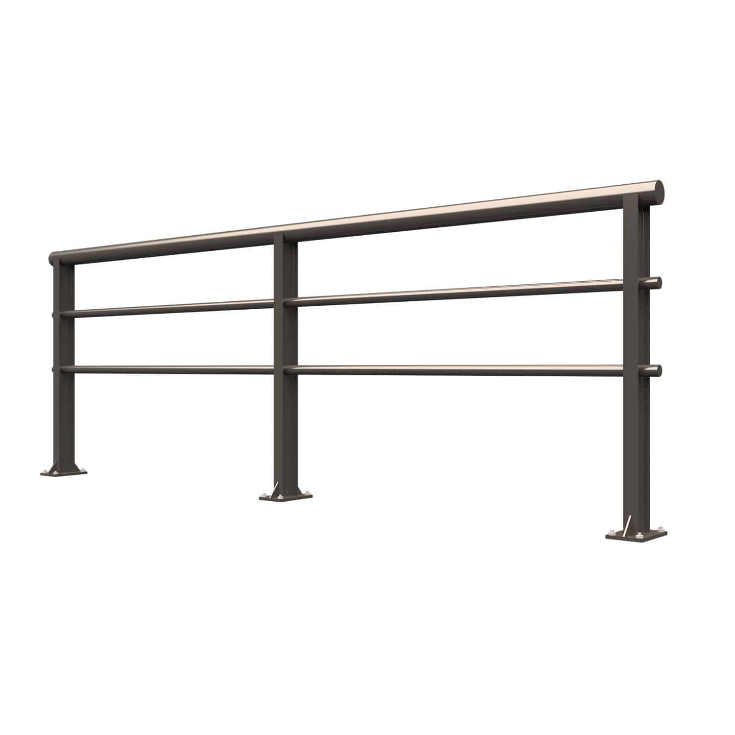 Galvanised steel railing - INSA-24E - Insametal - with bars / outdoor ...