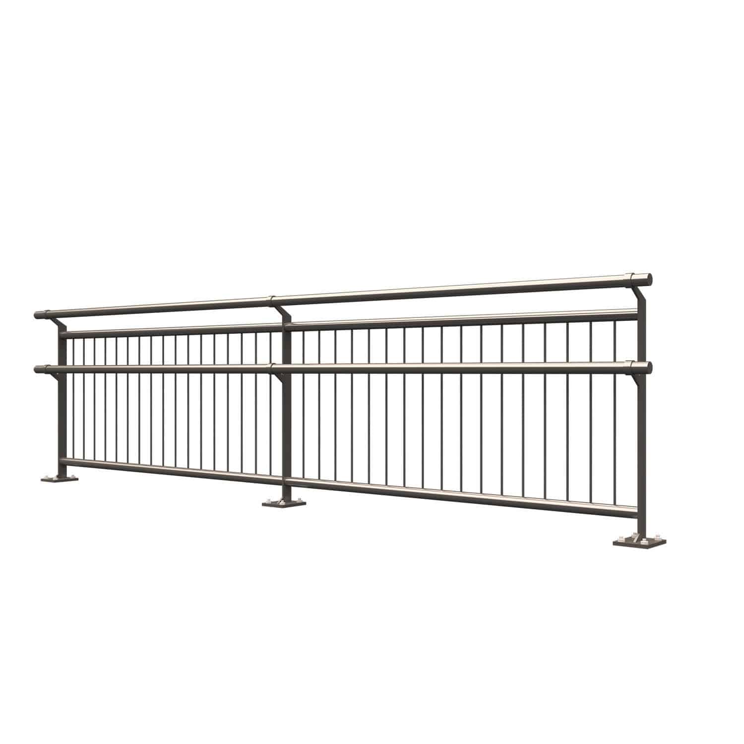 Galvanised Steel Railing INSA 26 Insametal With Bars Outdoor 