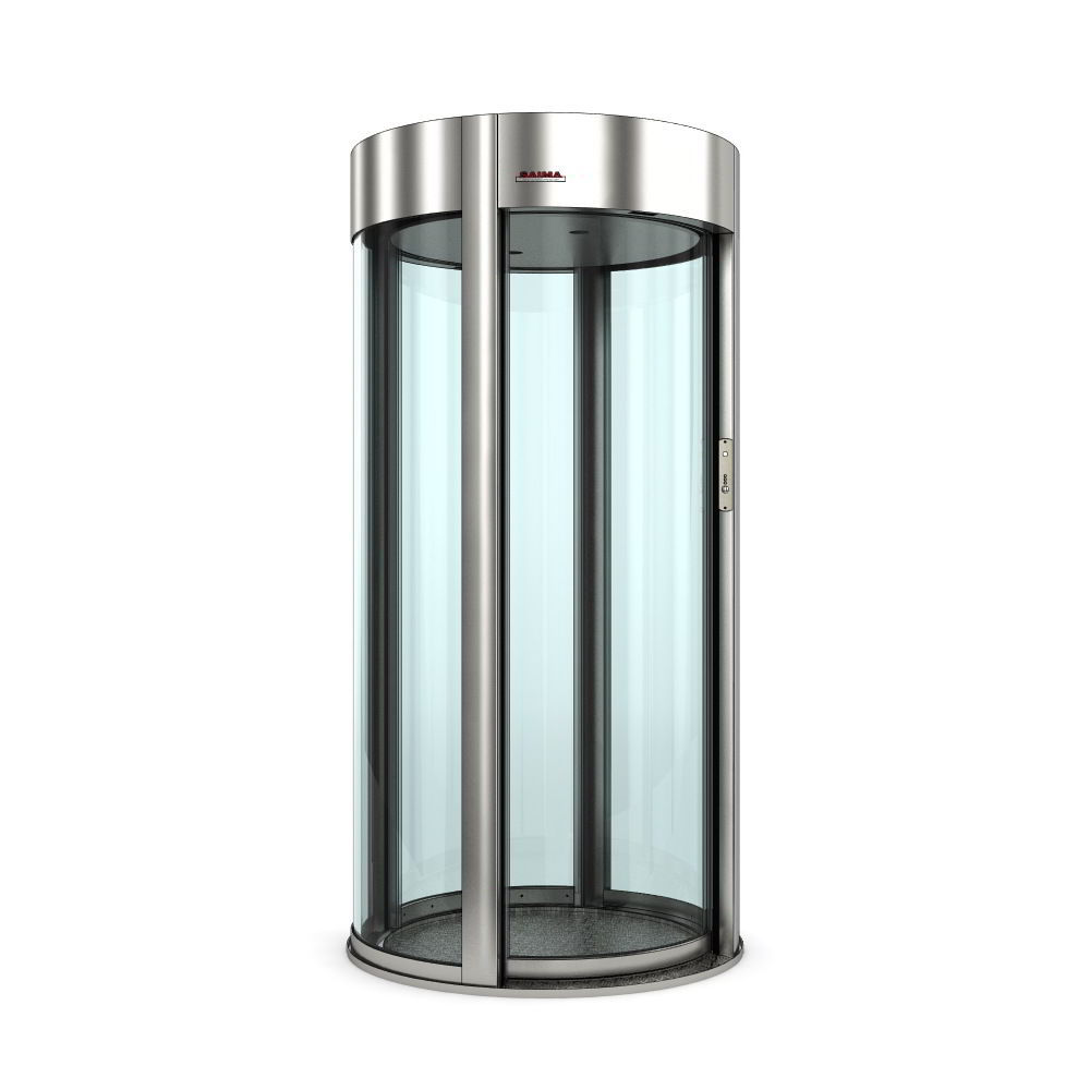Curved security interlocking door Minisun Light Saima Sicurezza SpA for access control