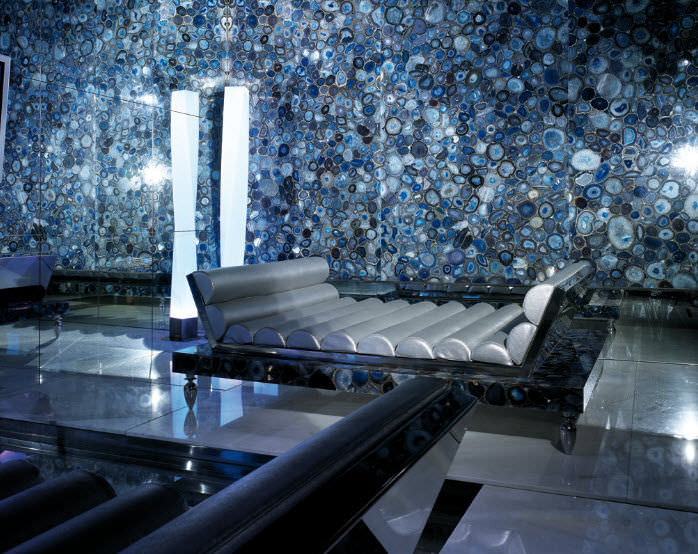 Indoor Tile Precioustone Collection Blue Agate Antolini Blue Agate