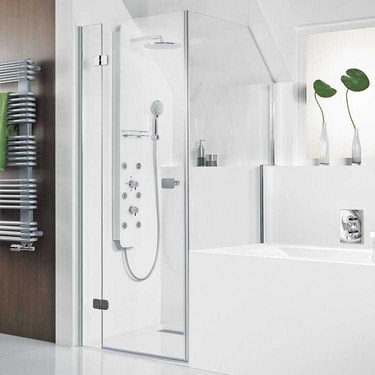 Glass shower enclosure - PREMIUM SOFTCUBE - HSK - with hinged door ...