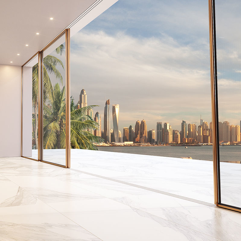 Aluminum sliding system - Motion 520 - Motion Facades - door / window ...