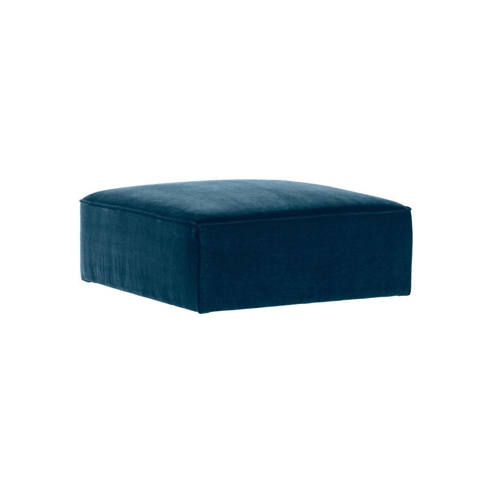 Contemporary pouf - Albi - HOME SPIRIT - fabric / rectangular / upholstered