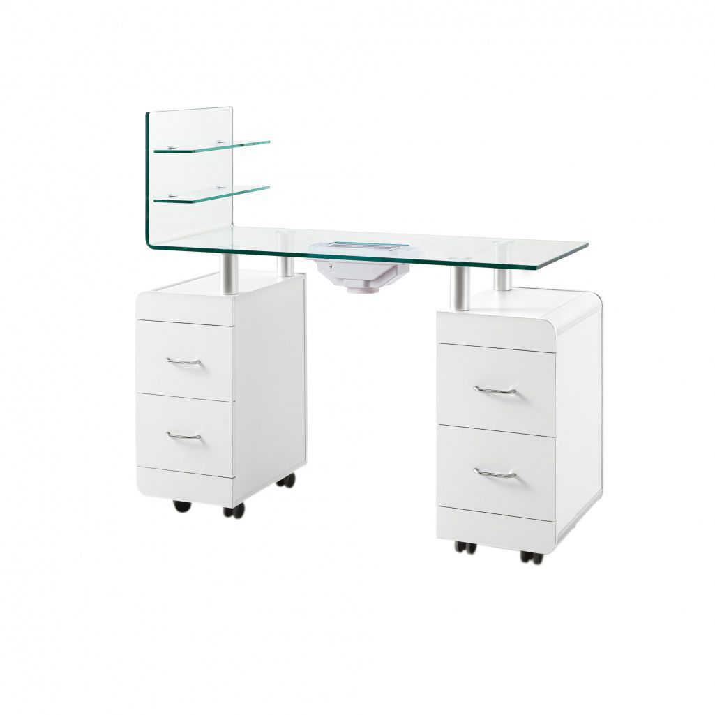 Manicure table with vacuum cleaner - Pezi - WEELKO BARCELONA - with storage