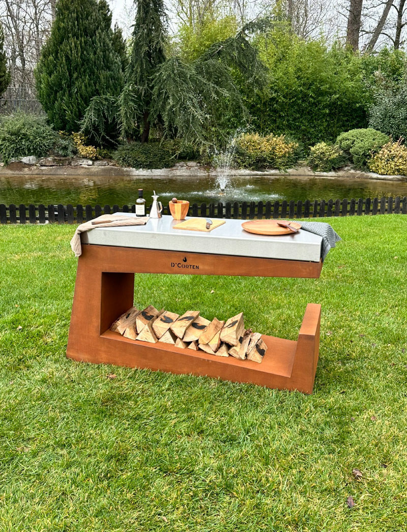 Outdoor kitchen - Bonfire Butcher - D' Corten - contemporary