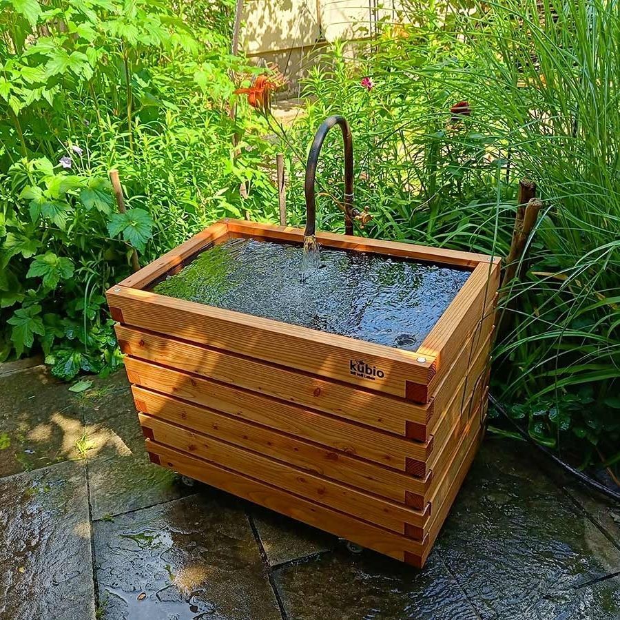 Larch garden pond Gartenfrosch GmbH square / rectangular