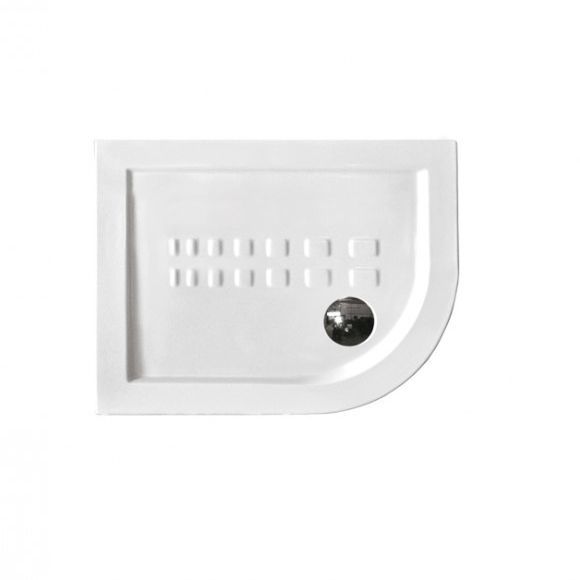 Corner shower tray ITO Ceramica Althea raised / ceramic / nonslip