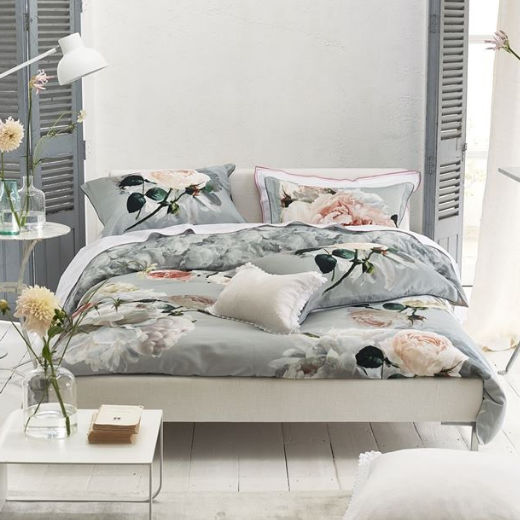 Cotton Bedding Peonia Grande Zinc Designers Guild Cotton Bedding Peonia Grande Zinc Designers Guild