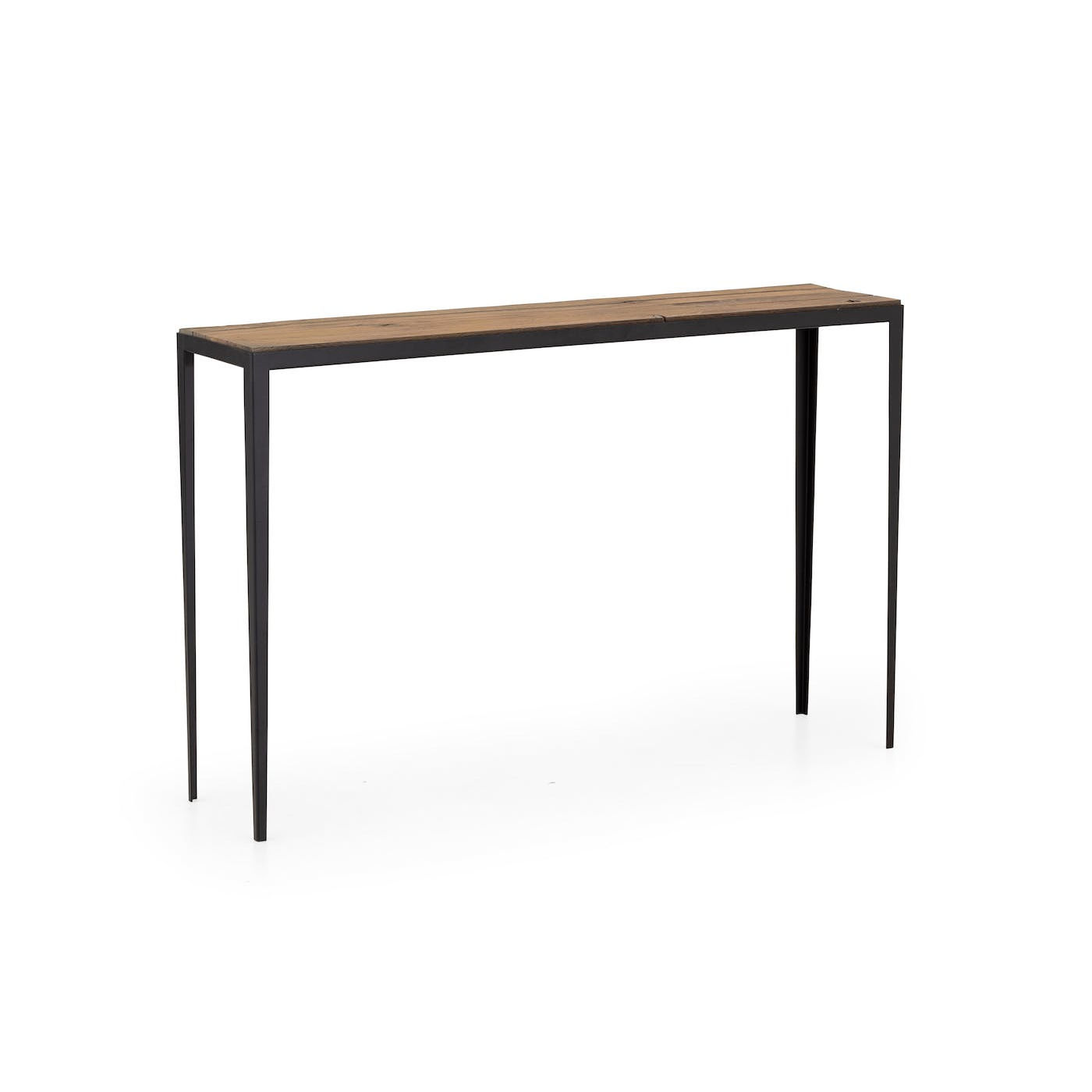 Contemporary sideboard table THIBAUT FLAMANT oak / metal base
