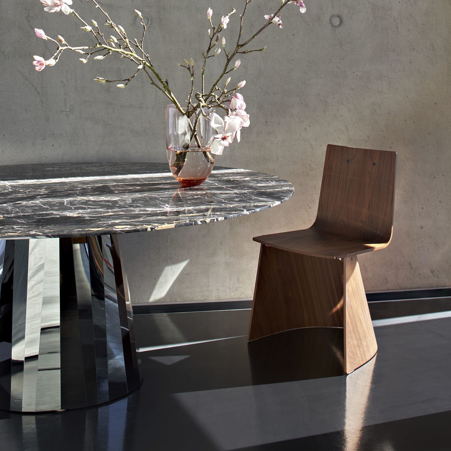 Original design chair - VENUS - CLASSICON - indoor / leather