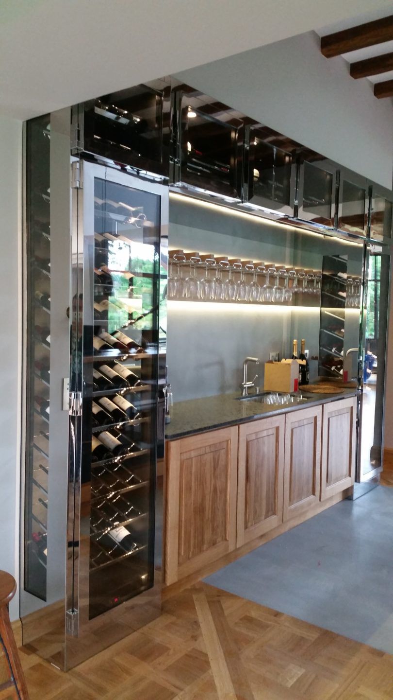 Builtin wine VILLA B PROVINTECH stainless steel / custom