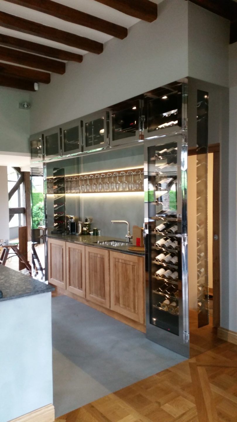 Builtin wine VILLA B PROVINTECH stainless steel / custom