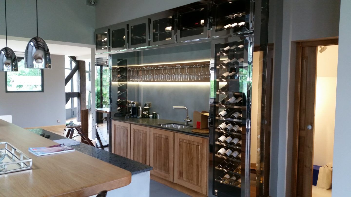 Builtin wine VILLA B PROVINTECH stainless steel / custom