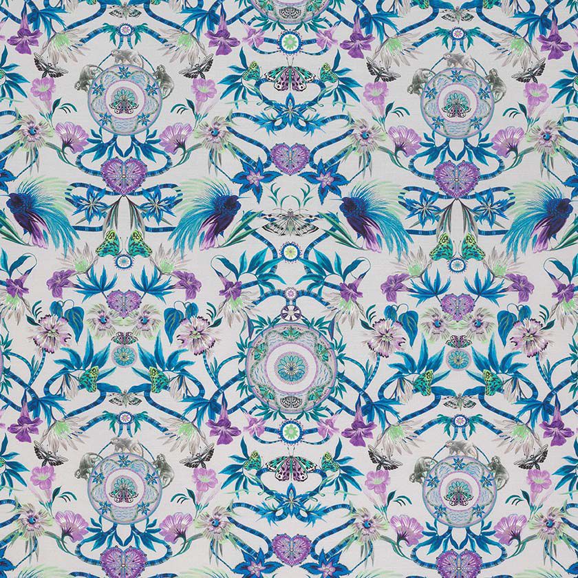Upholstery Fabric For Curtains Patterned Cotton Durbar