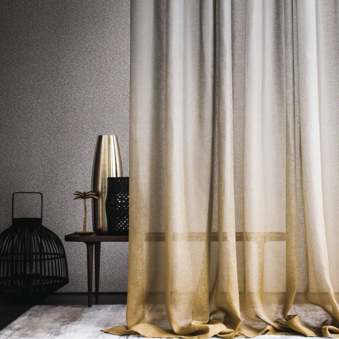 Plain Sheer Curtain Fabric Washable Home Winona Casamance