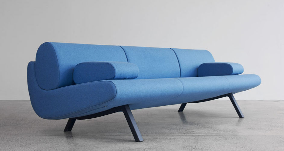 Contemporary Sofa Polyurethane Fabric Commercial In Duplo Contemporary Sofa Polyurethane