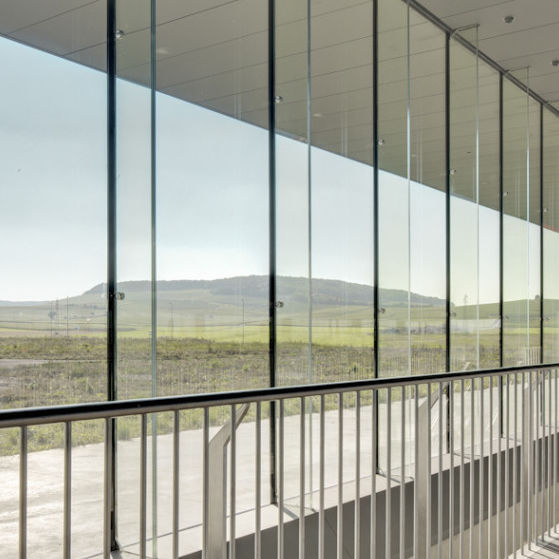 Laminated glass panel ANTIFOG AGC Glass Europe doubleglazed