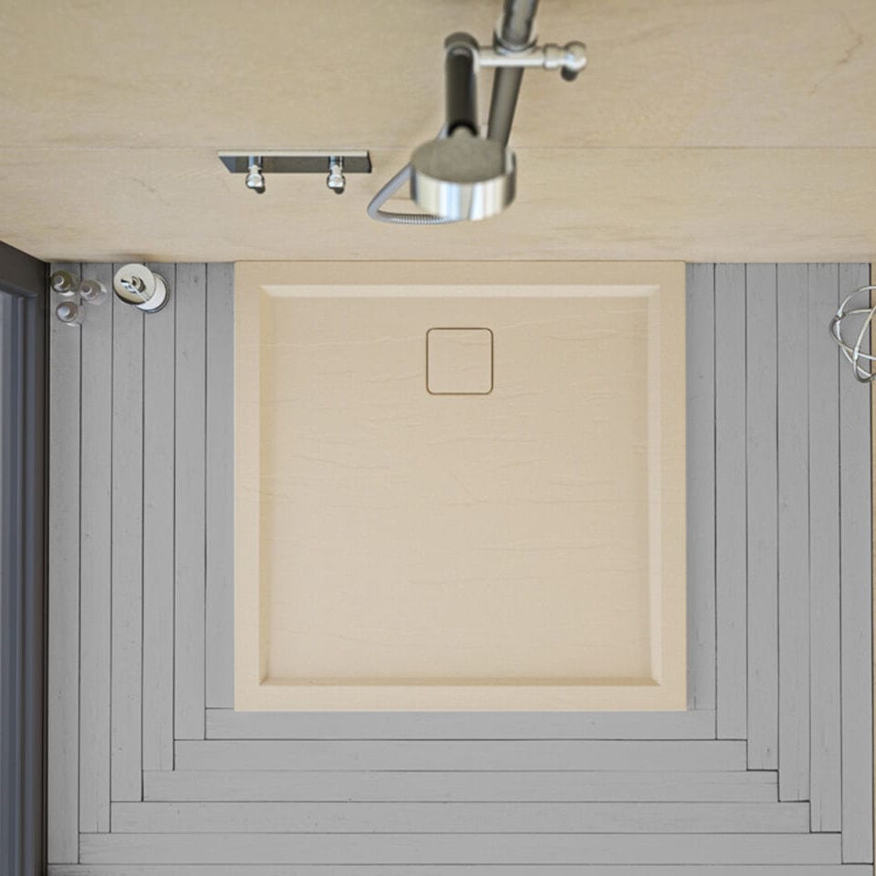 Square shower tray SL matki showering raised / ceramic / nonslip