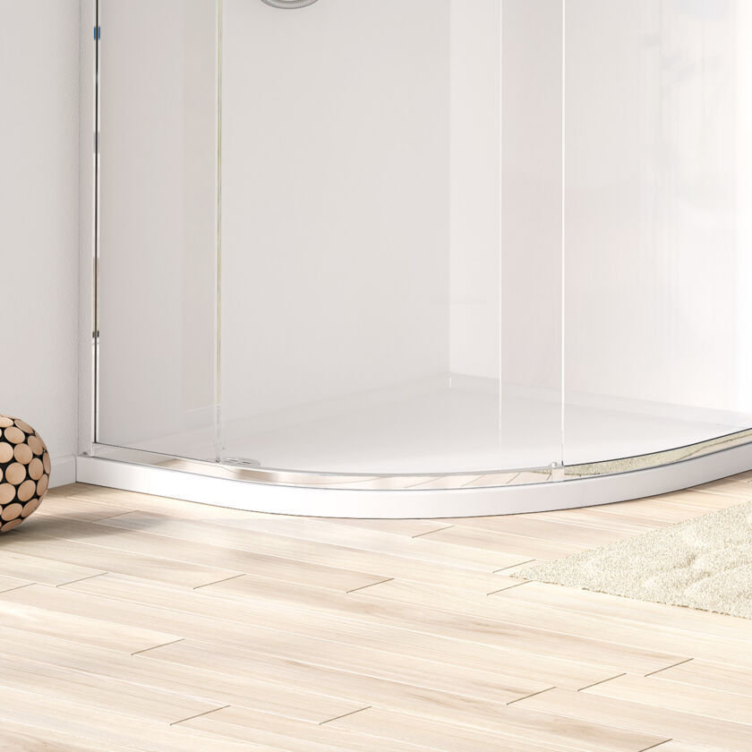 Corner shower tray CLC matki showering curved / raised / acrylic