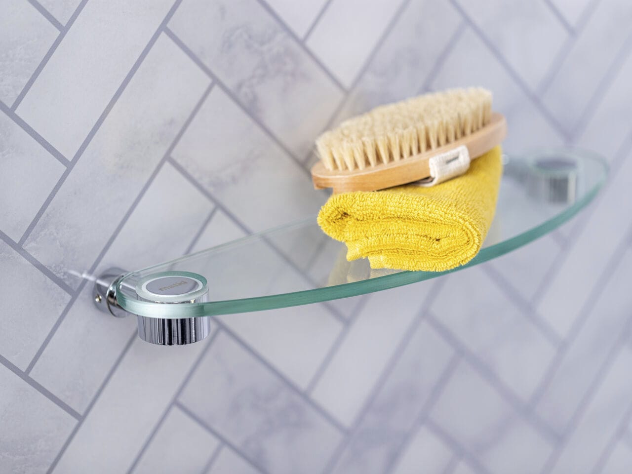 Wallmounted shelf EXCSHELF matki showering contemporary / chrome