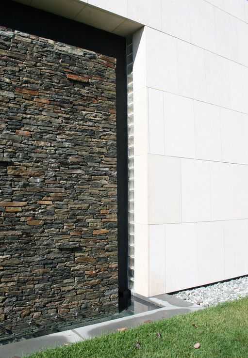 Panel cladding / limestone / natural finish / stone look - COTTONWOOD ...