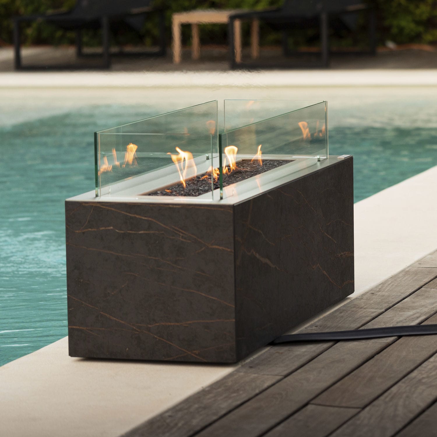 Bioethanol fireplace - CABO TABLE - Planika - free-standing / free