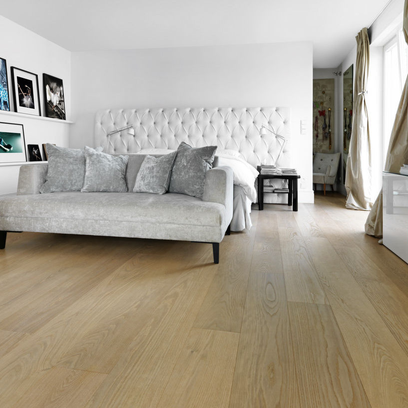 Engineered Parquet Floor Glued Floating Oak Oak Clear Wide