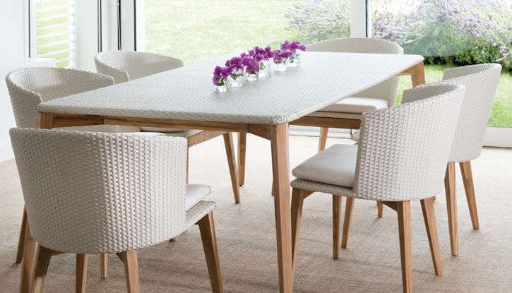 Fibre dining table online and chairs