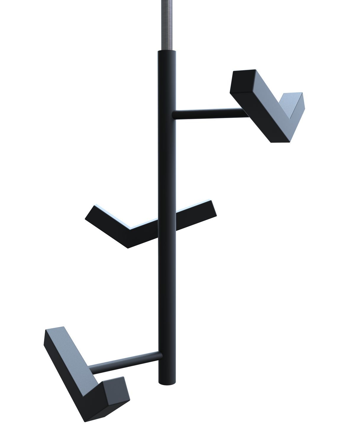 Ceilingmounted coat rack ANALYTIC 5 INSILVIS minimalist design