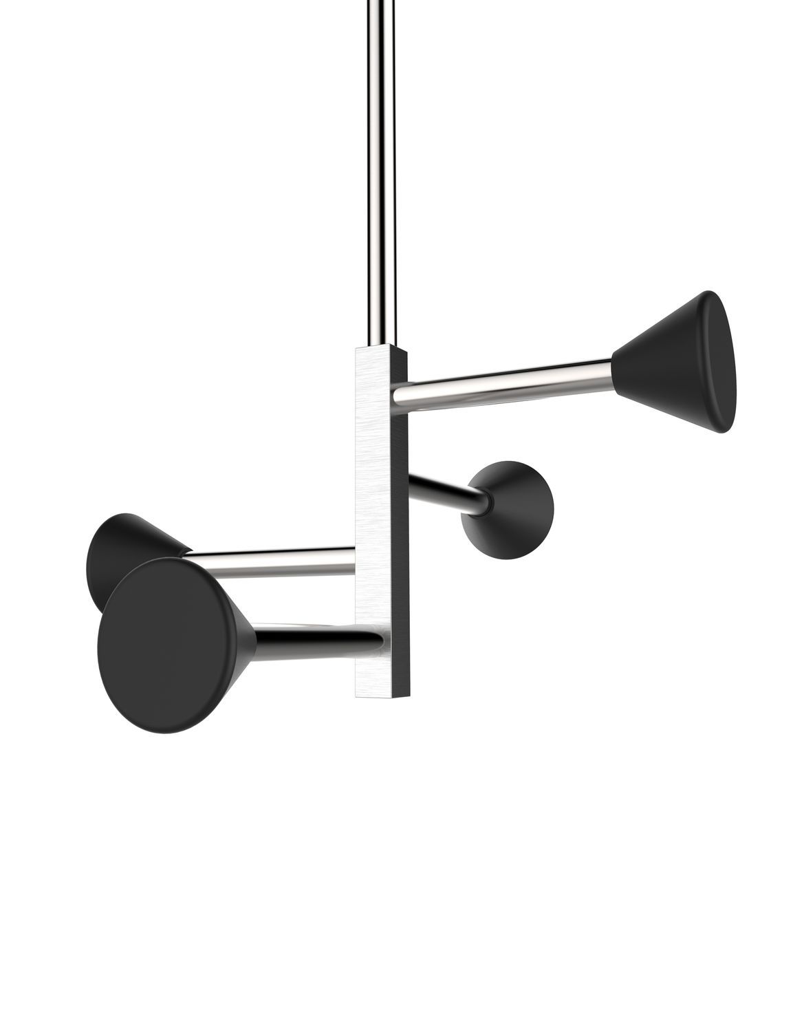 Ceilingmounted coat rack FULLSTOP 5 INSILVIS minimalist design