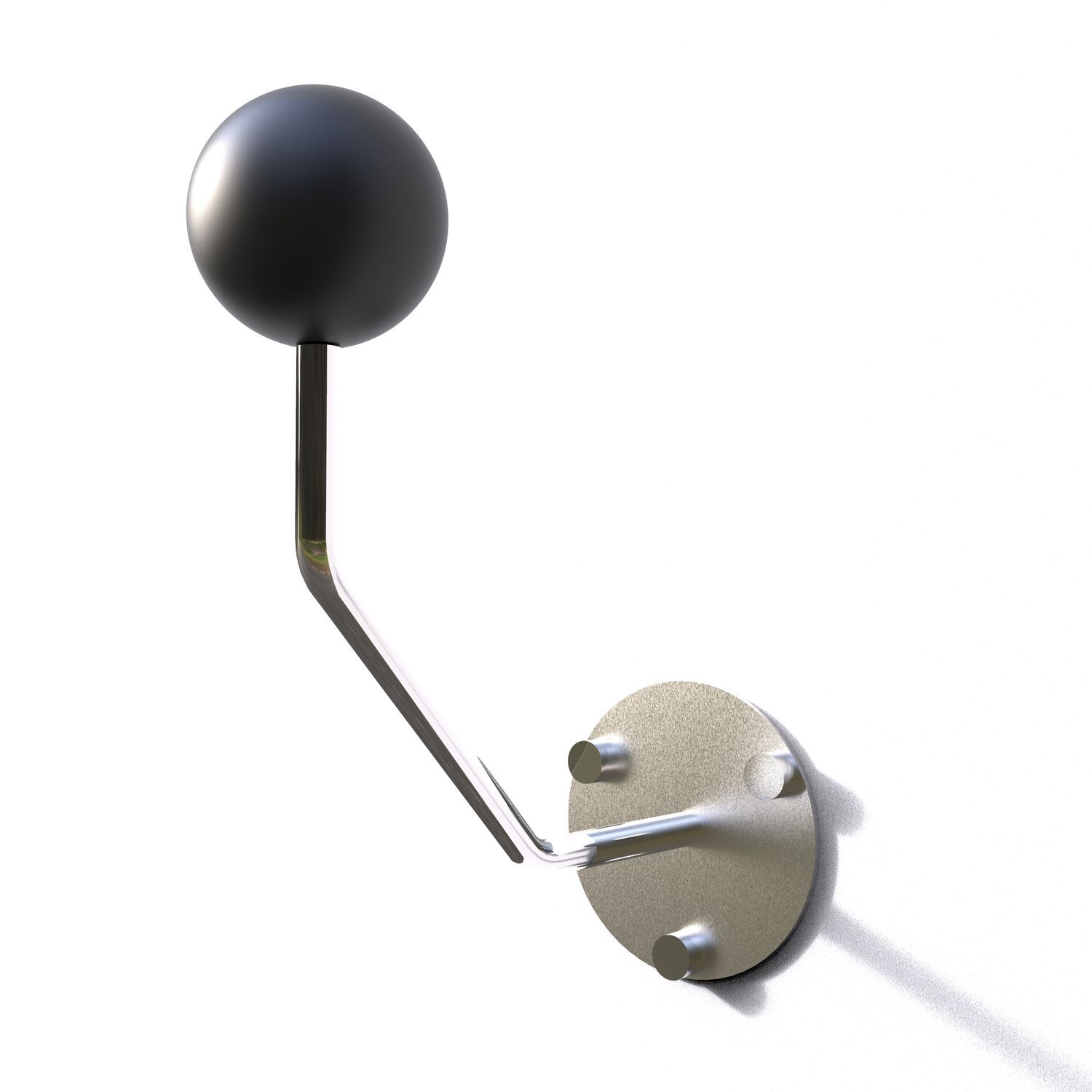 Stainless steel helmet holder SPHERICAL 2 INSILVIS thermoplastic