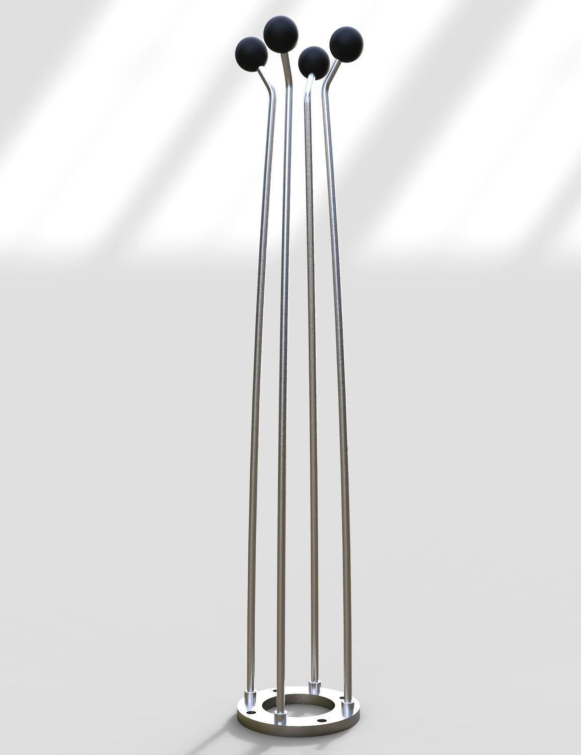 Floor coat rack STEELFLOWER GRIP INSILVIS contemporary