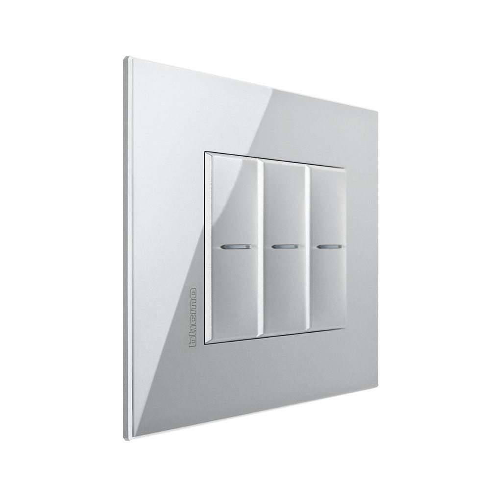 Light Switch - Axolute Air - Bticino - Push-button   Recessed   Triple