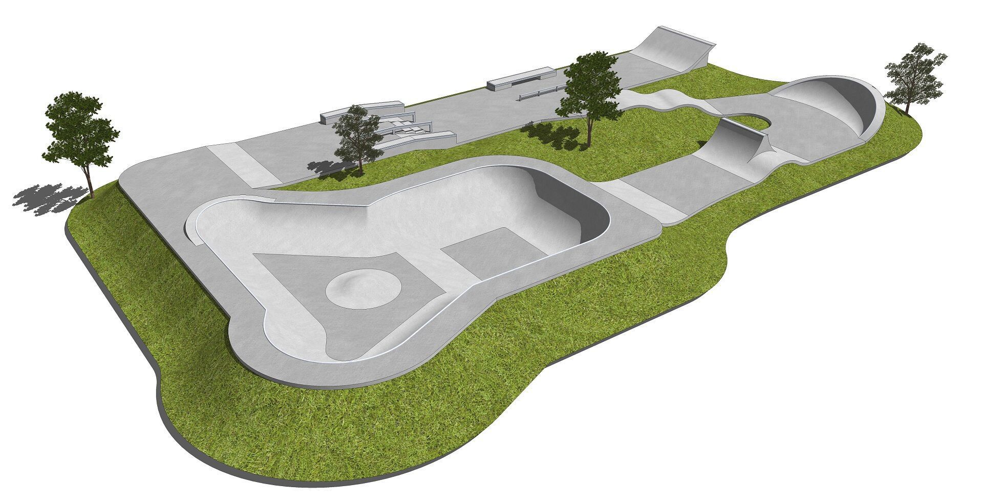 Concrete Skatepark Monolith Concrete 600m2 Techramps