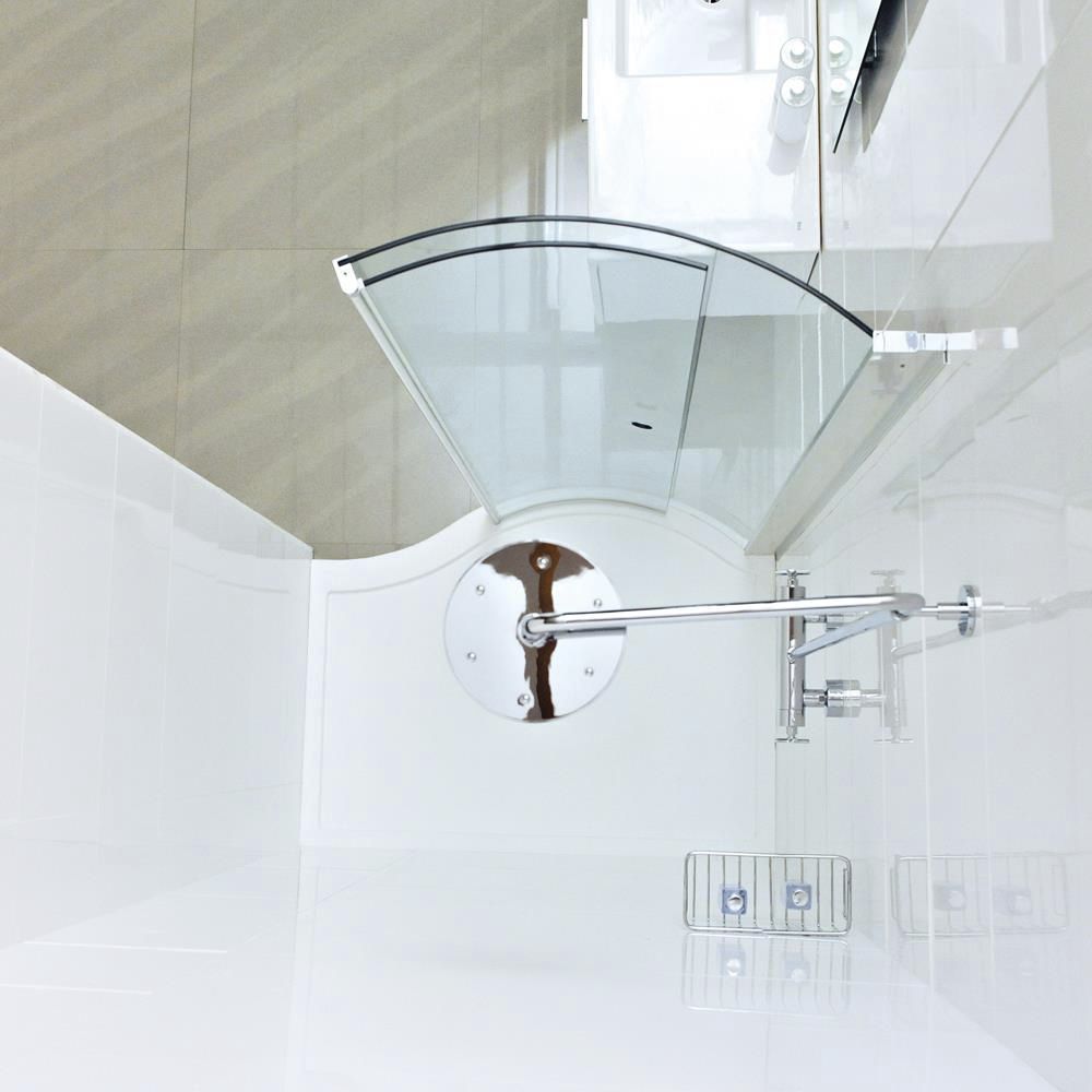 Floor level shower base LUMIN8 Roman Solid Surface