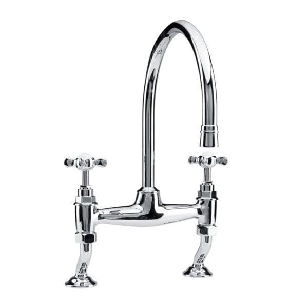 Deck mounted double-handle mixer tap - NGT2000 - Kenny&Mason - chromed ...