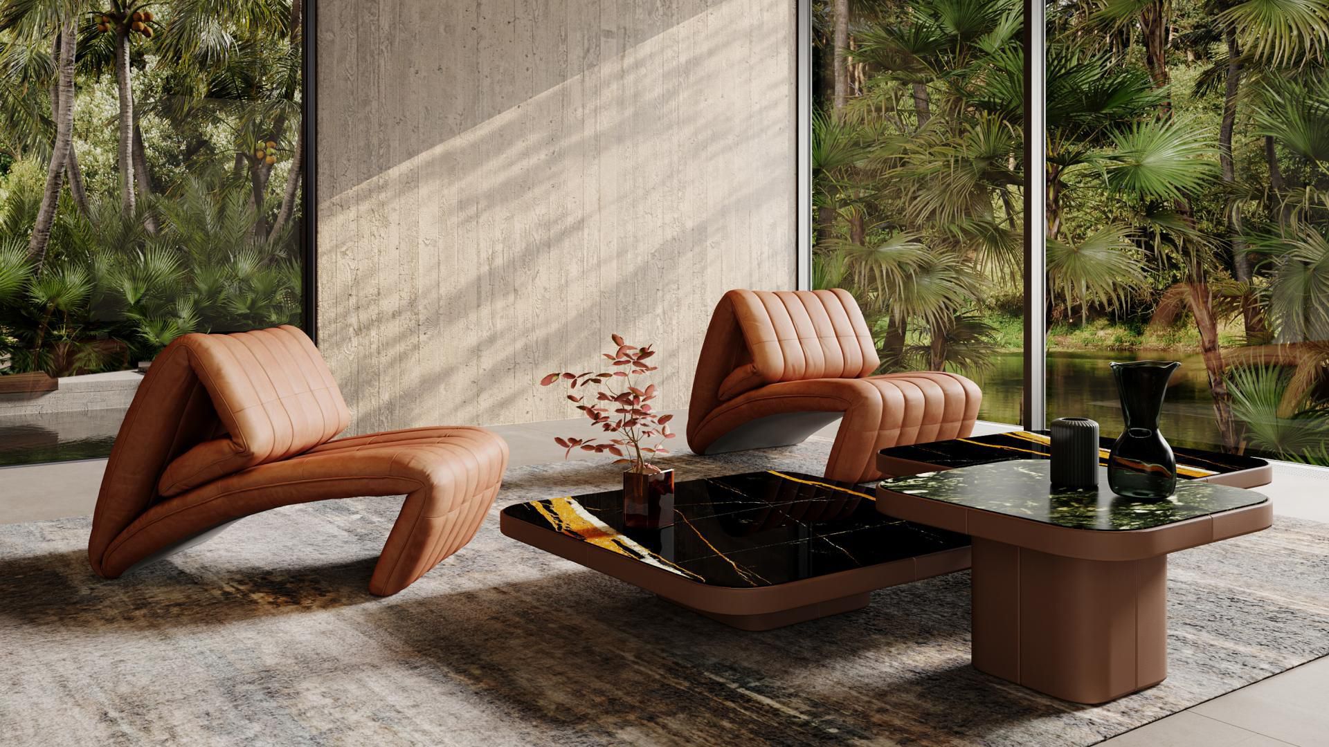 Contemporary fireside chair - DS-266 Yoga - de Sede AG