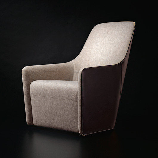 Contemporary club chair - FOSTER 520 - Walter Knoll - leather / swivel