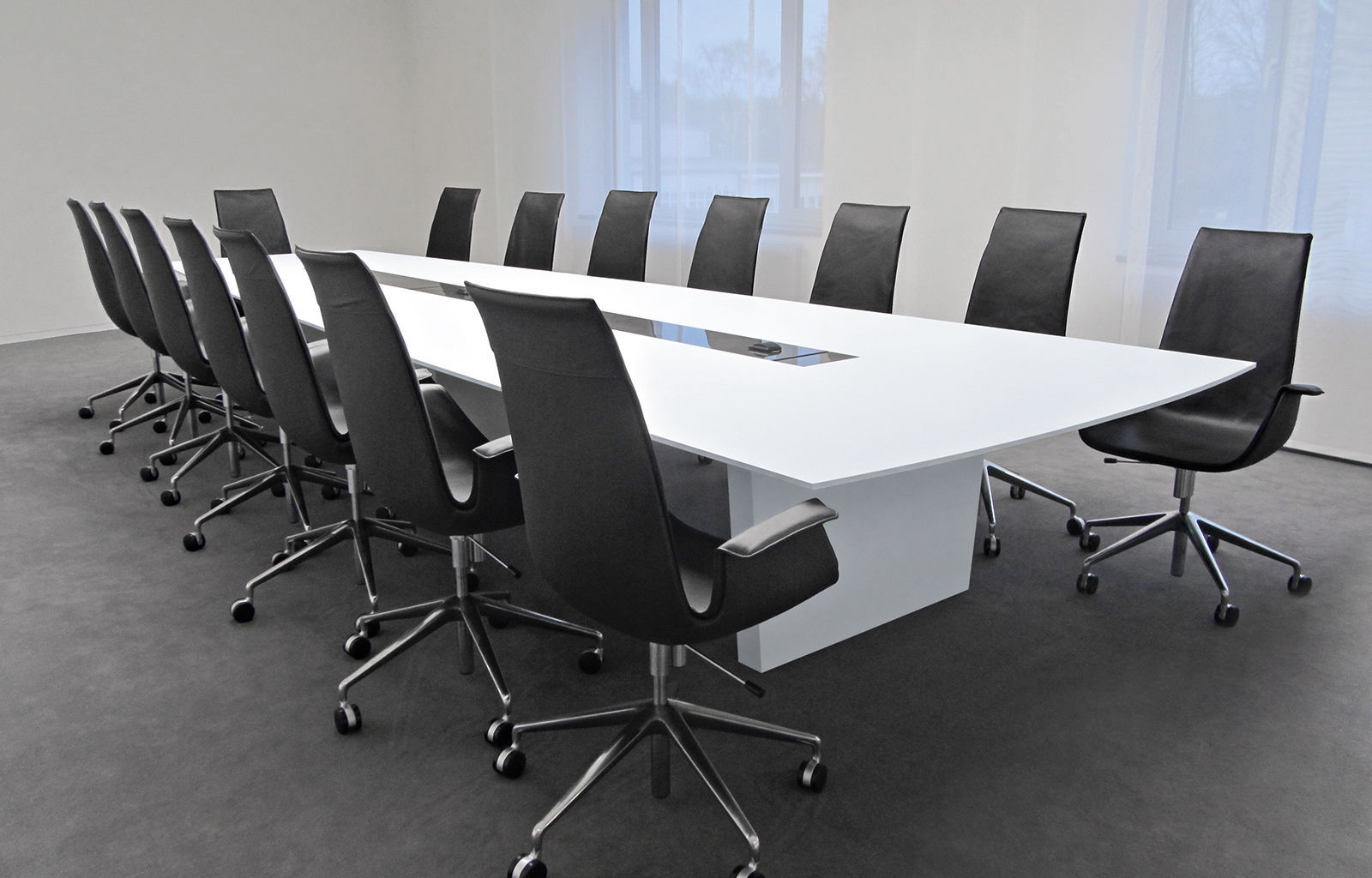 Contemporary boardroom table SCALEMEDIA Walter Knoll wooden