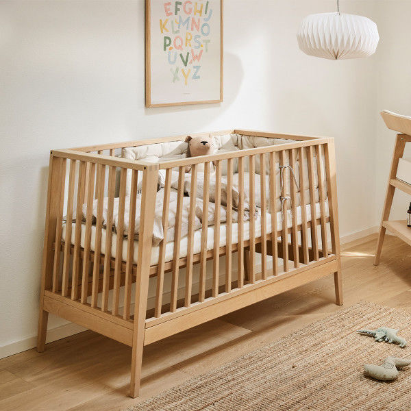 Extendable baby bed LINEA™ Leander single / contemporary / beech