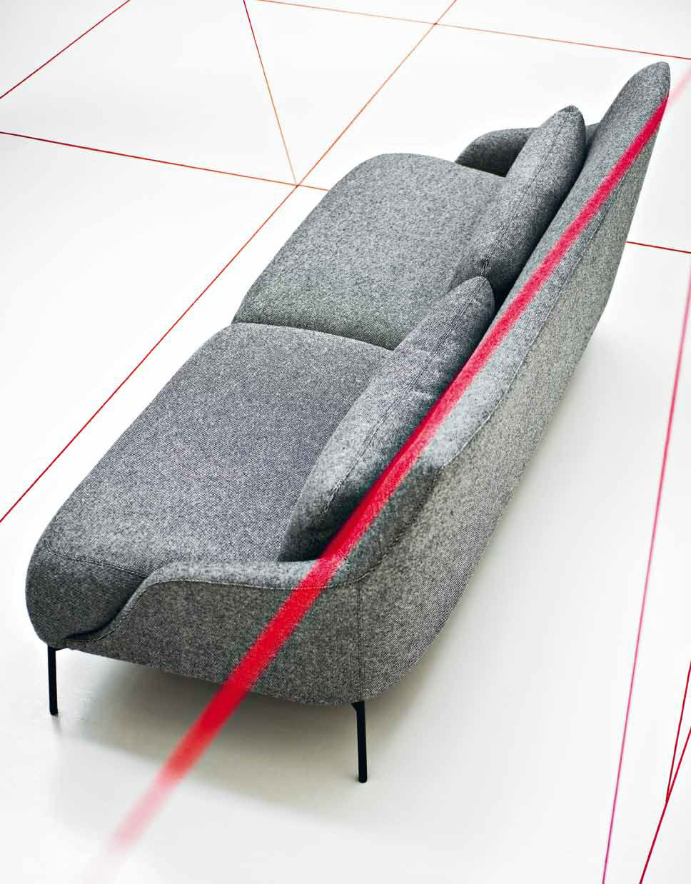 Lima Fabric Sofa Bed Grey Baci Living Room