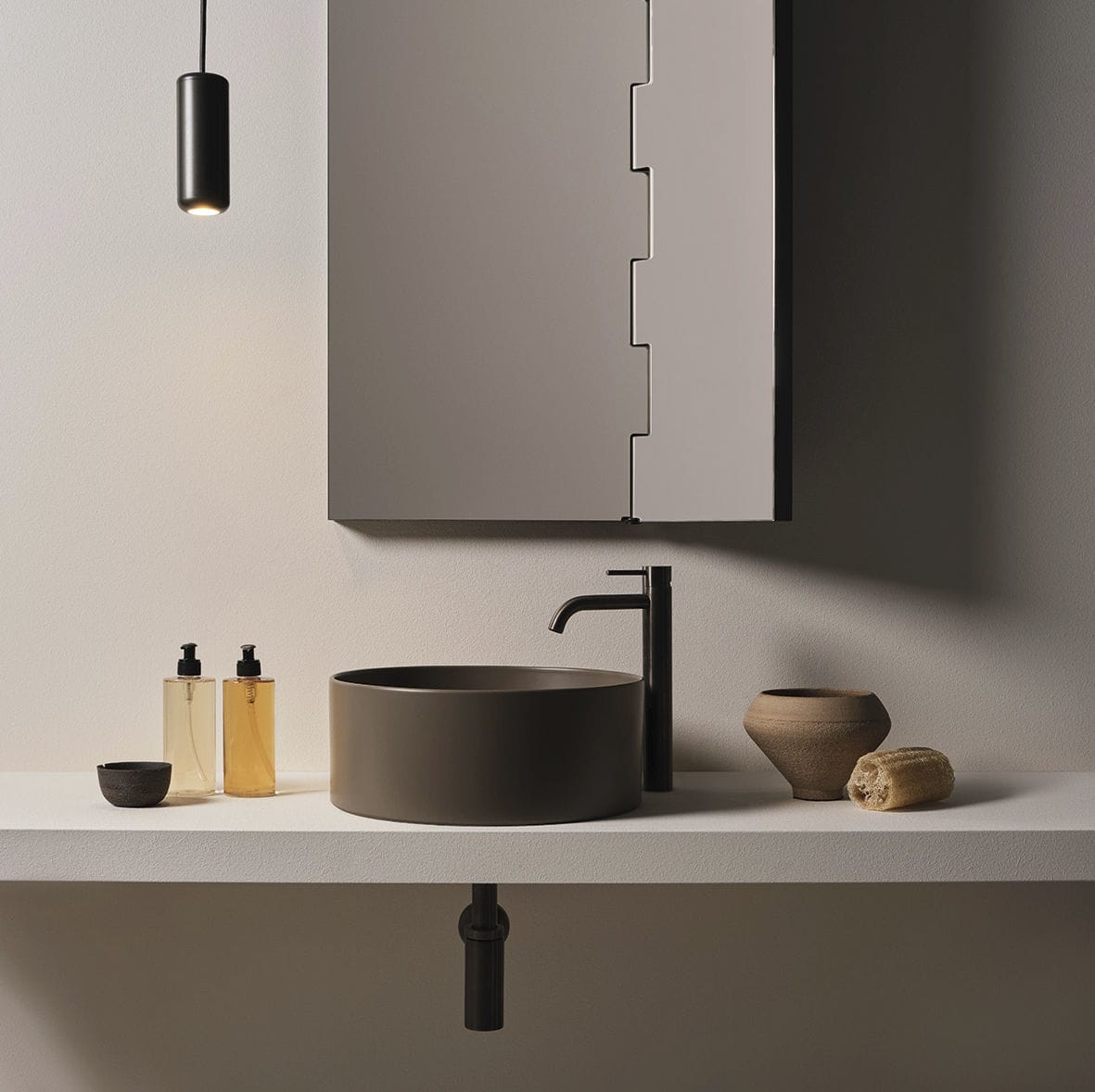 Countertop Washbasin - Theo -thlao - Arenaria - Ceramica Cielo 