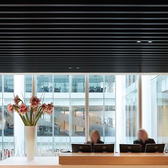 Steel acoustic baffle Tavola™ Straight Hunter Douglas Architectural