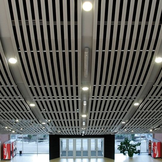 Metal Ceiling Luxalon 84R Curved Hunter Douglas Architectural Metal Ceiling Luxalon 84R Curved Hunter Douglas Architectural