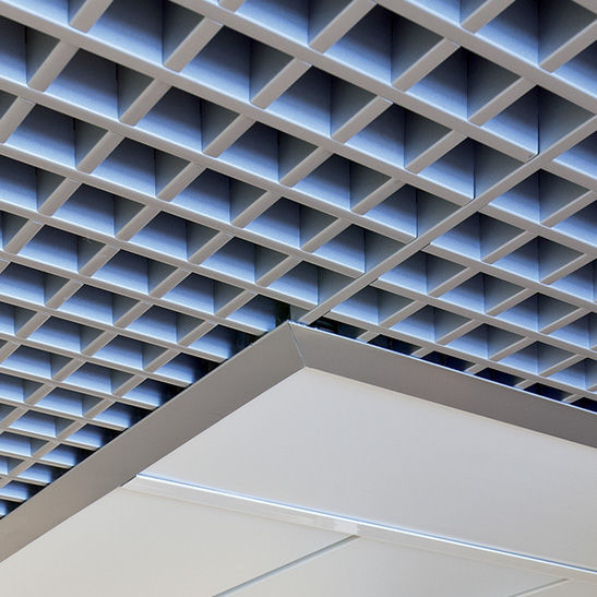 Metal ceiling T15 Hunter Douglas Architectural tile / for office