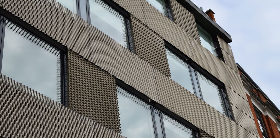 Curtain wall metal mesh - GREAT SUTTON STREET - James & Taylor ...